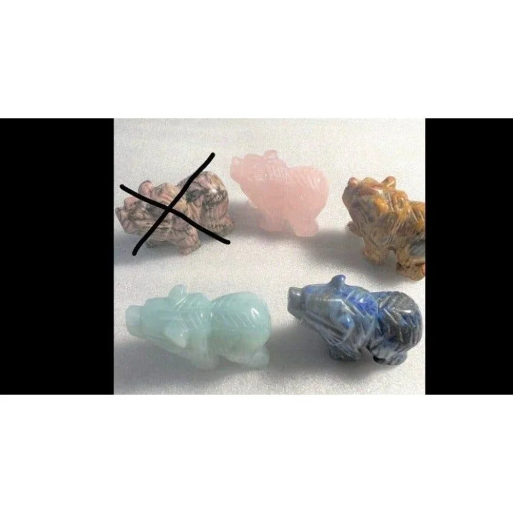 Gemstone Bear Carving - Your Choice